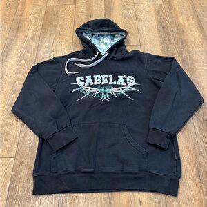 Cabela’s Women’s Black Hoodie Size Large